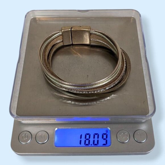 (2/$20) Metallic Brown Multistrand Magnetic Bracelet - Picture 7 of 7